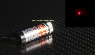 Lasermodul rot "Punkt" Dot 2.5V - 5V  5mW fokussierbar 650nm 